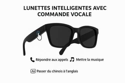 Lunettes connectées Bluetooth